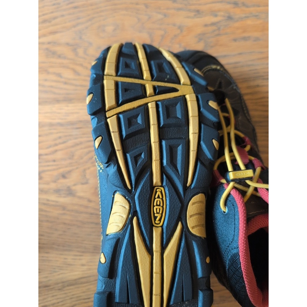 Keen - Pagosa Mid WaterProof Brown Yellow Hiking Boots - Youth Sz 5-EU 37 Great - Picture 5 of 7